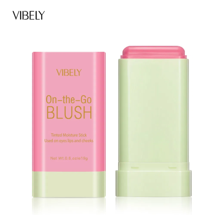 High Pigment Soft Creamy Blusher Stick Cosmetics Rouge Makeup Pink Blush