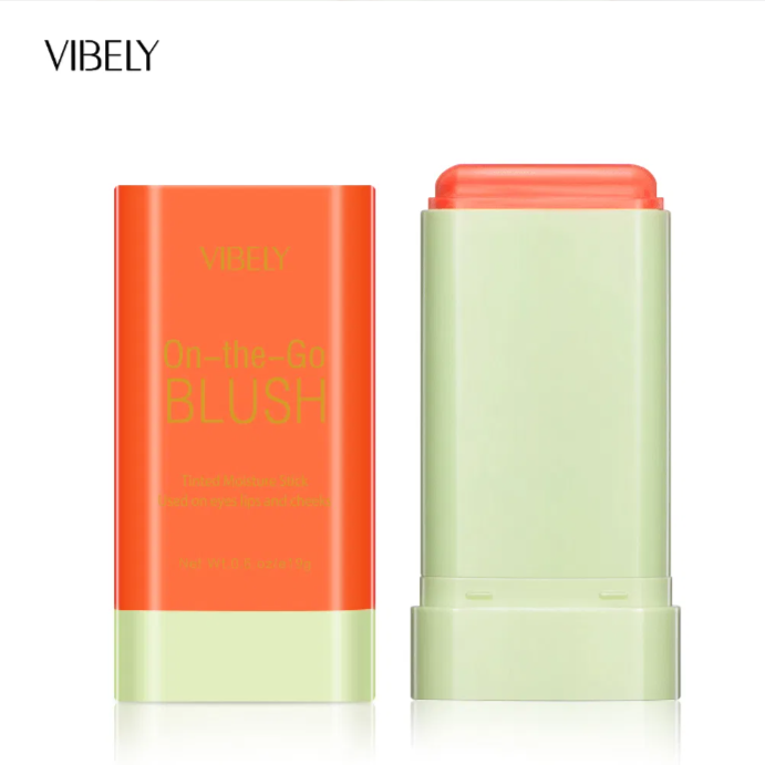 High Pigment Soft Creamy Blusher Stick Cosmetics Rouge Makeup Pink Blush