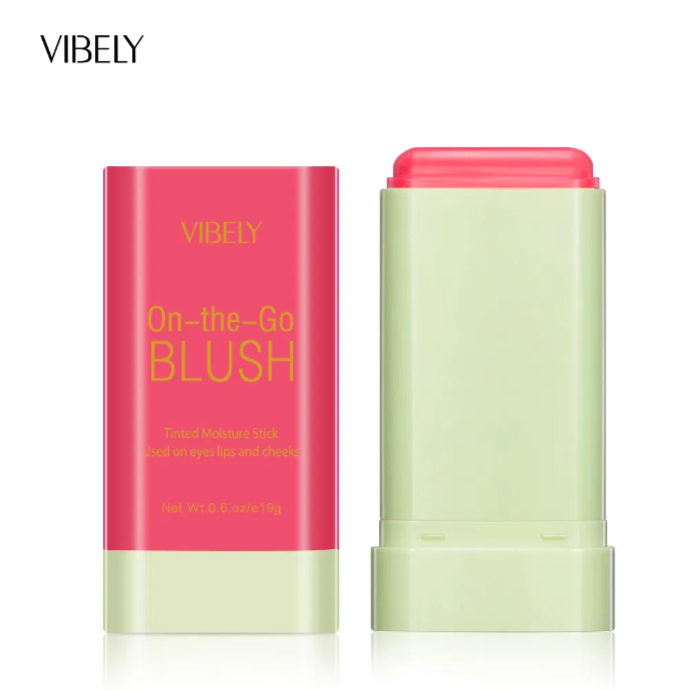 High Pigment Soft Creamy Blusher Stick Cosmetics Rouge Makeup Pink Blush