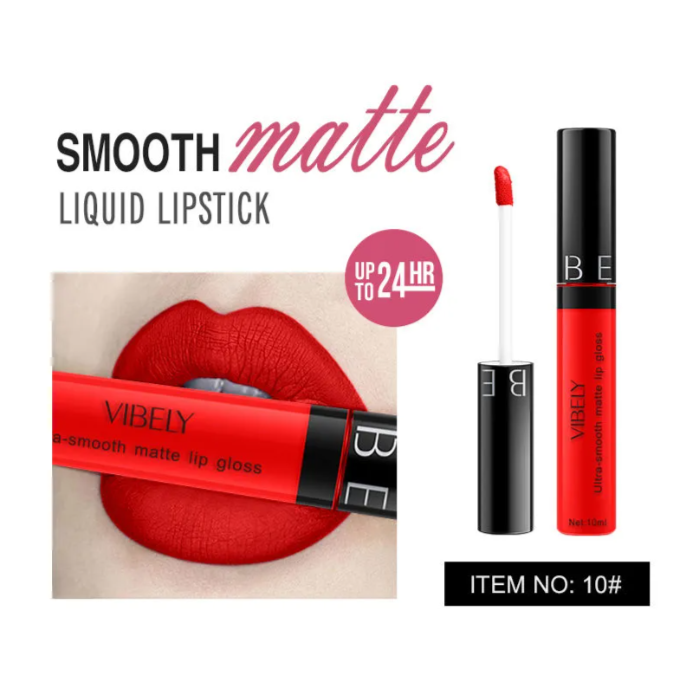 Rouge à Lèvres Mat Liquide Étanche Longue Durée Cosmétiques Gloss à Lèvres 29 Couleurs