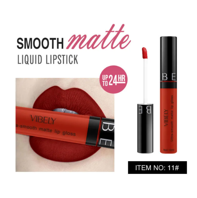 Rouge à Lèvres Mat Liquide Étanche Longue Durée Cosmétiques Gloss à Lèvres 29 Couleurs