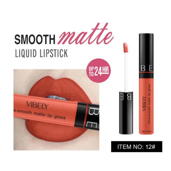 Rouge à Lèvres Mat Liquide Étanche Longue Durée Cosmétiques Gloss à Lèvres 29 Couleurs