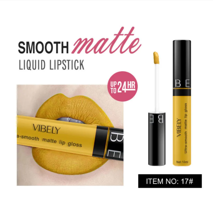 Rouge à Lèvres Mat Liquide Étanche Longue Durée Cosmétiques Gloss à Lèvres 29 Couleurs