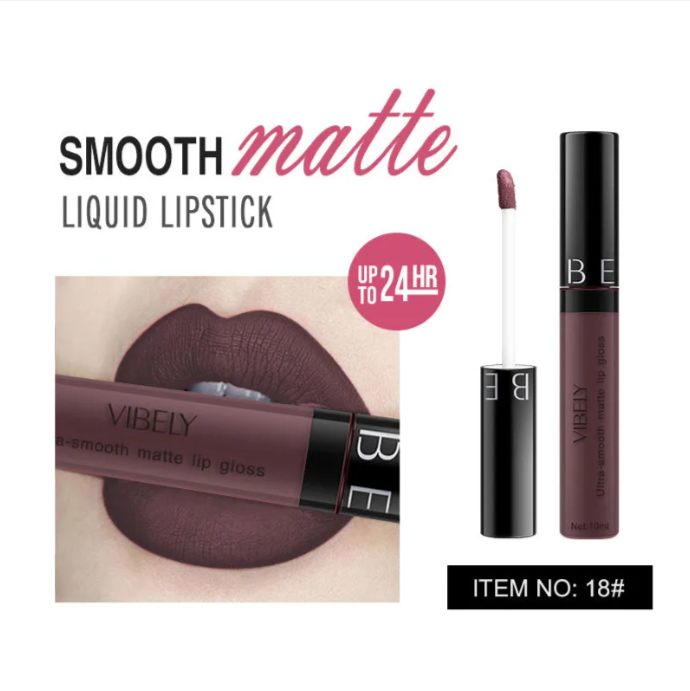 Rouge à Lèvres Mat Liquide Étanche Longue Durée Cosmétiques Gloss à Lèvres 29 Couleurs