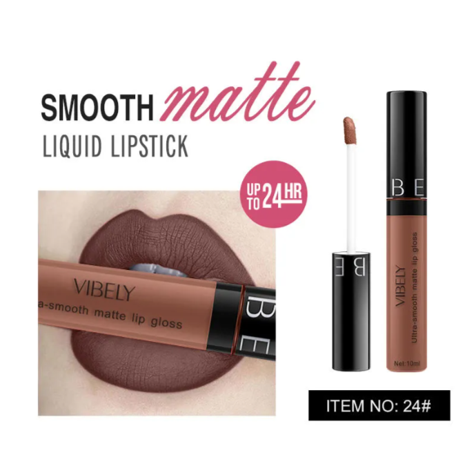 Rouge à Lèvres Mat Liquide Étanche Longue Durée Cosmétiques Gloss à Lèvres 29 Couleurs