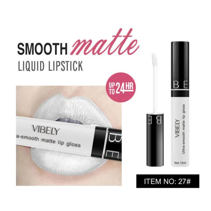 Rouge à Lèvres Mat Liquide Étanche Longue Durée Cosmétiques Gloss à Lèvres 29 Couleurs