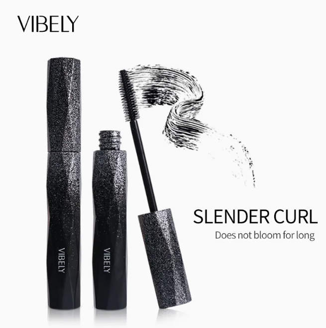 Eye Makeup Waterproof Long Lasting Curling Lengthening Eyelash 4D Fiber Black Mascara