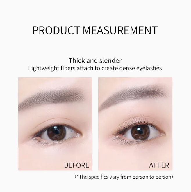 Eye Makeup Waterproof Long Lasting Curling Lengthening Eyelash 4D Fiber Black Mascara